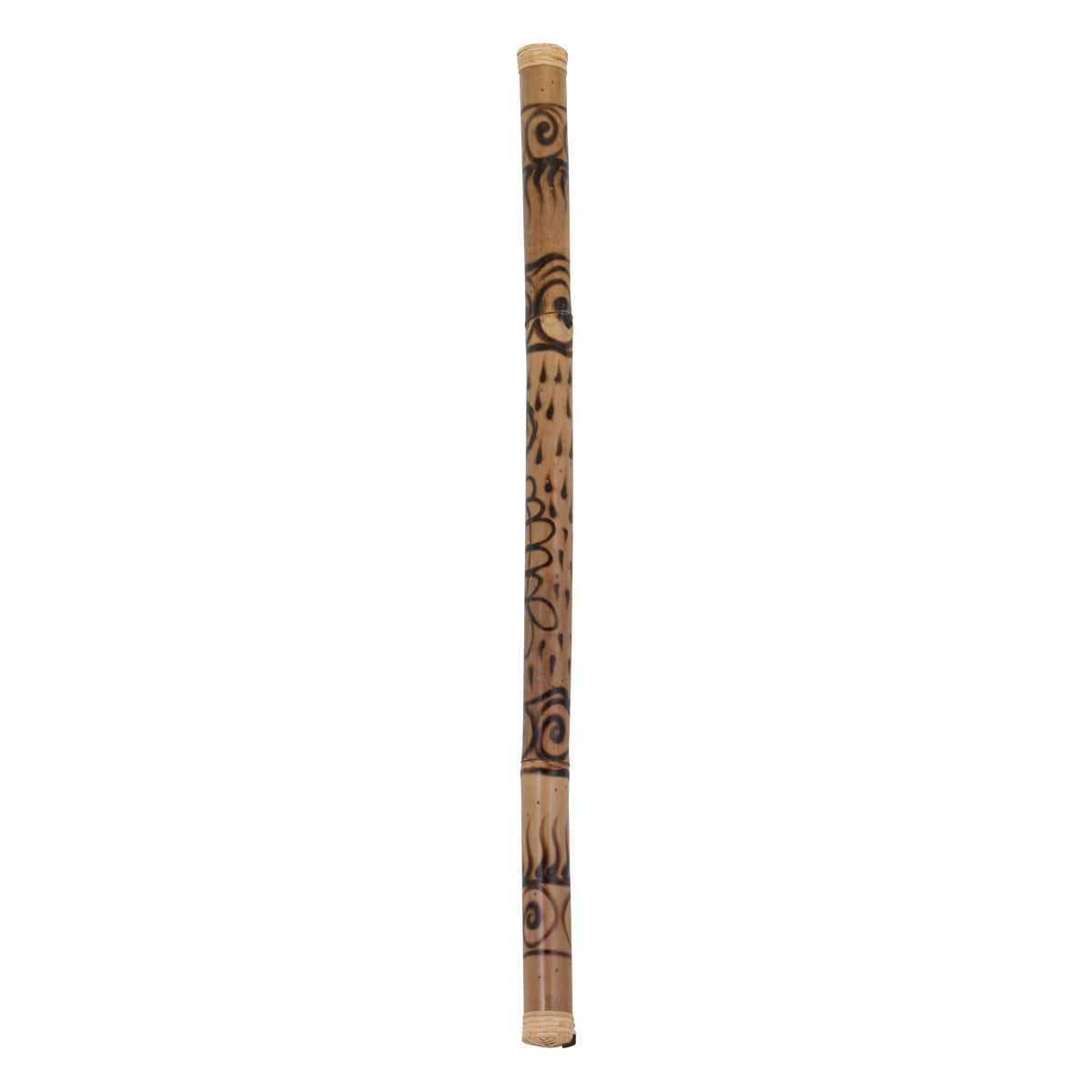 Pearl Bamboo Rainstick - 48" - Burned Finish - Image 1