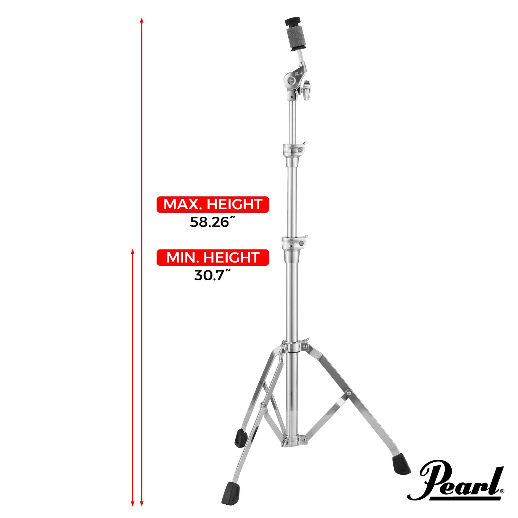 Pearl C930S Single Braced Straight Cymbal Stand - Image 4