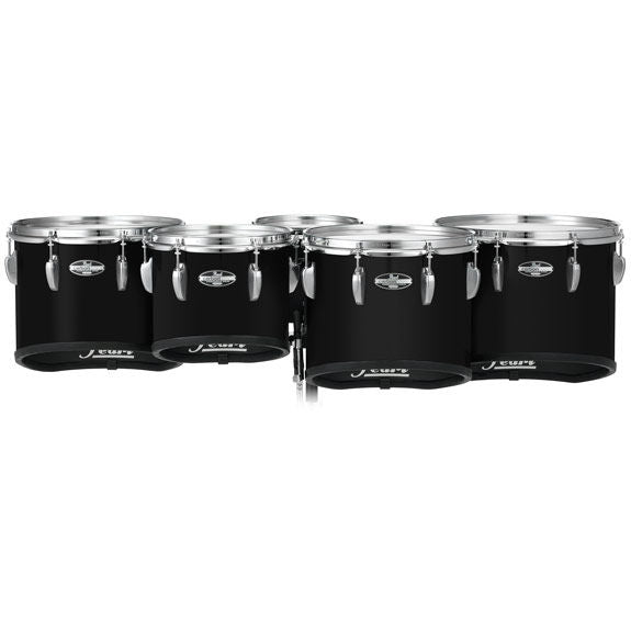 Pearl Championship Maple CarbonCore Quints (6,8,10,12,13) Piano Black Laquer