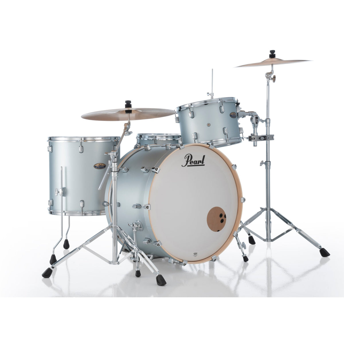 Pearl Decade Maple 3-piece Drum Set Shell Pack - 24" Bass Drum - Blue Mirage - Image 2