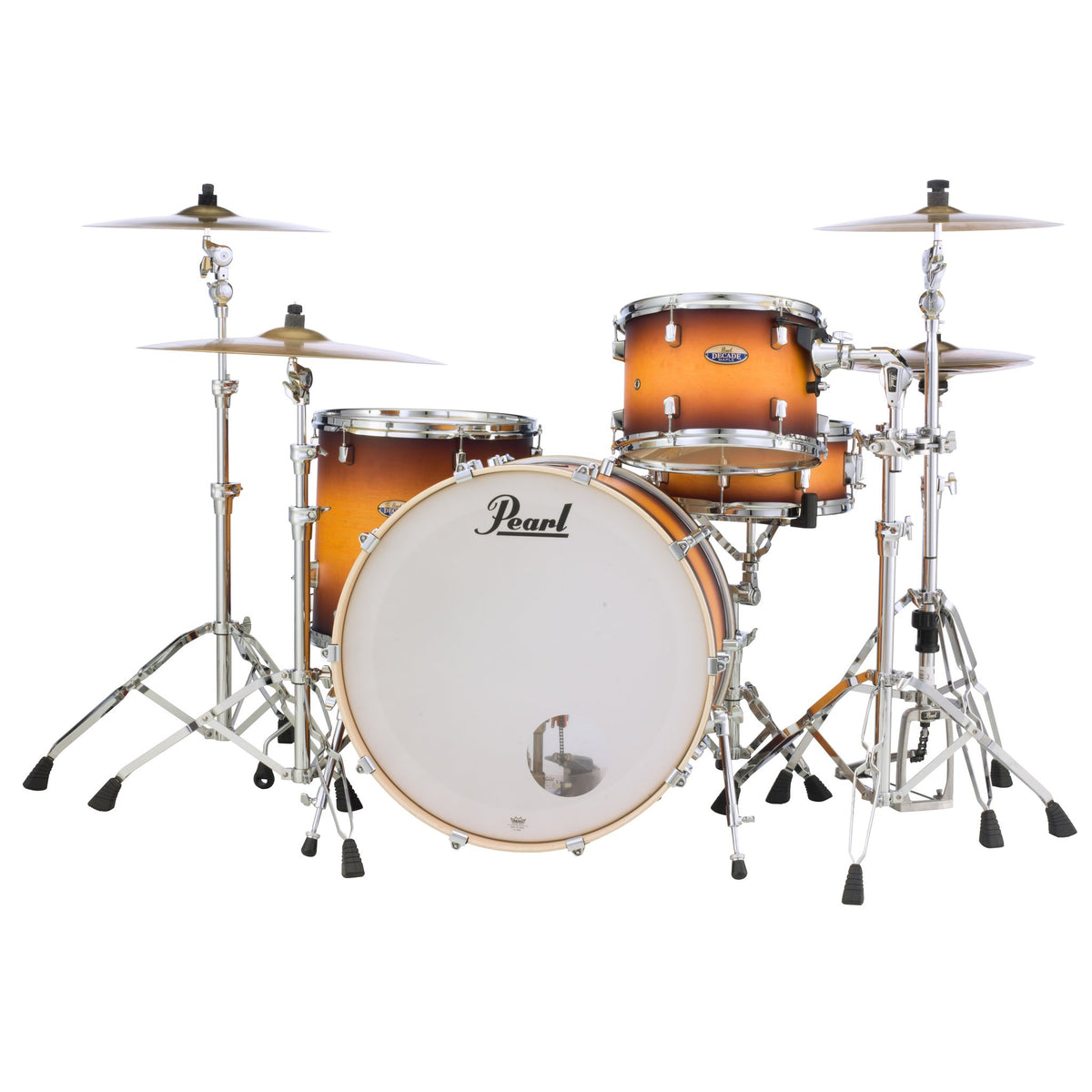 Pearl Decade Maple 3-piece Drum Set Shell Pack - 24" Bass Drum - Classic Satin Amburst - Image 1