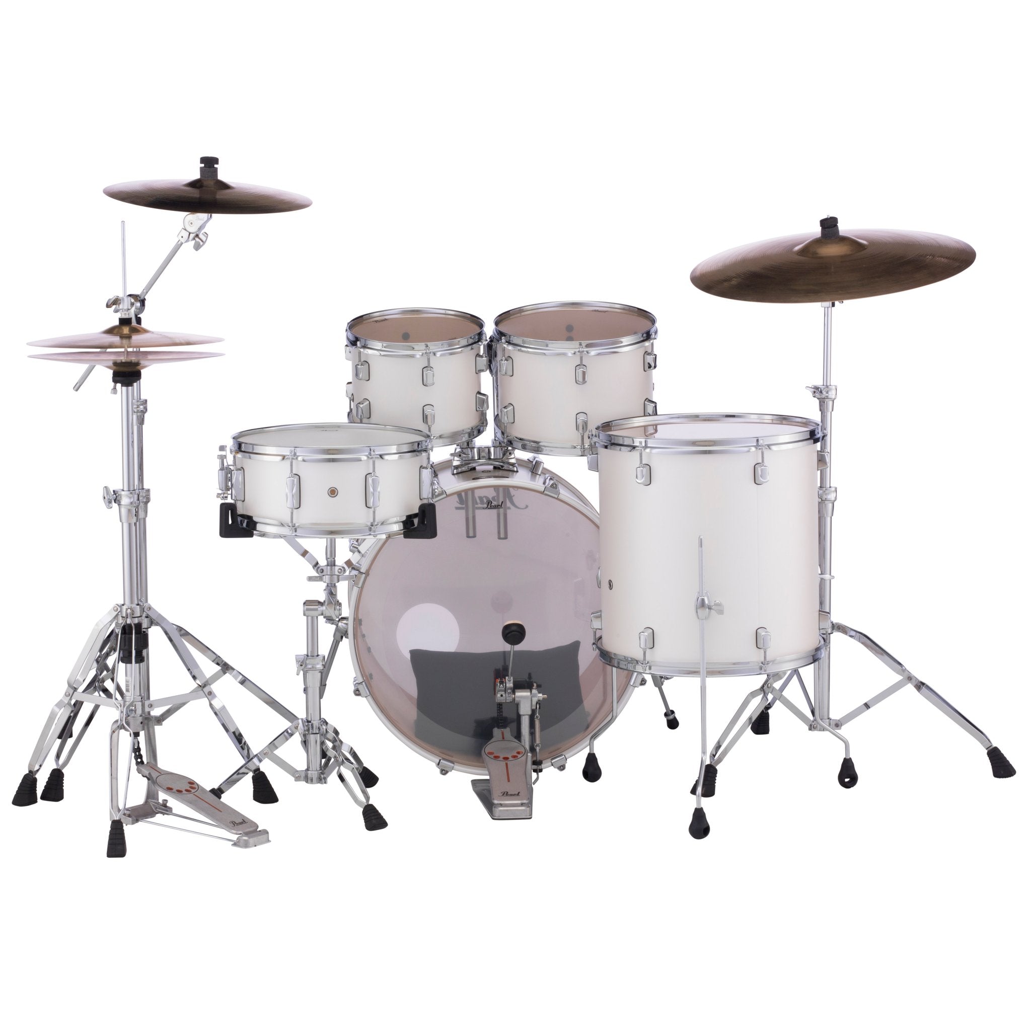 Pearl Decade Maple 5-piece Drum Set Shell Pack - 20" Bass Drum - White Satin Pearl - Image 3