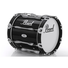 Pearl Finalist Birch Marching Bass Drum - 14" x 14" - Midnight Black - Image 1