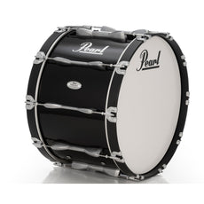 Pearl Finalist Birch Marching Bass Drum - 22" x 14" - Midnight Black - Image 1
