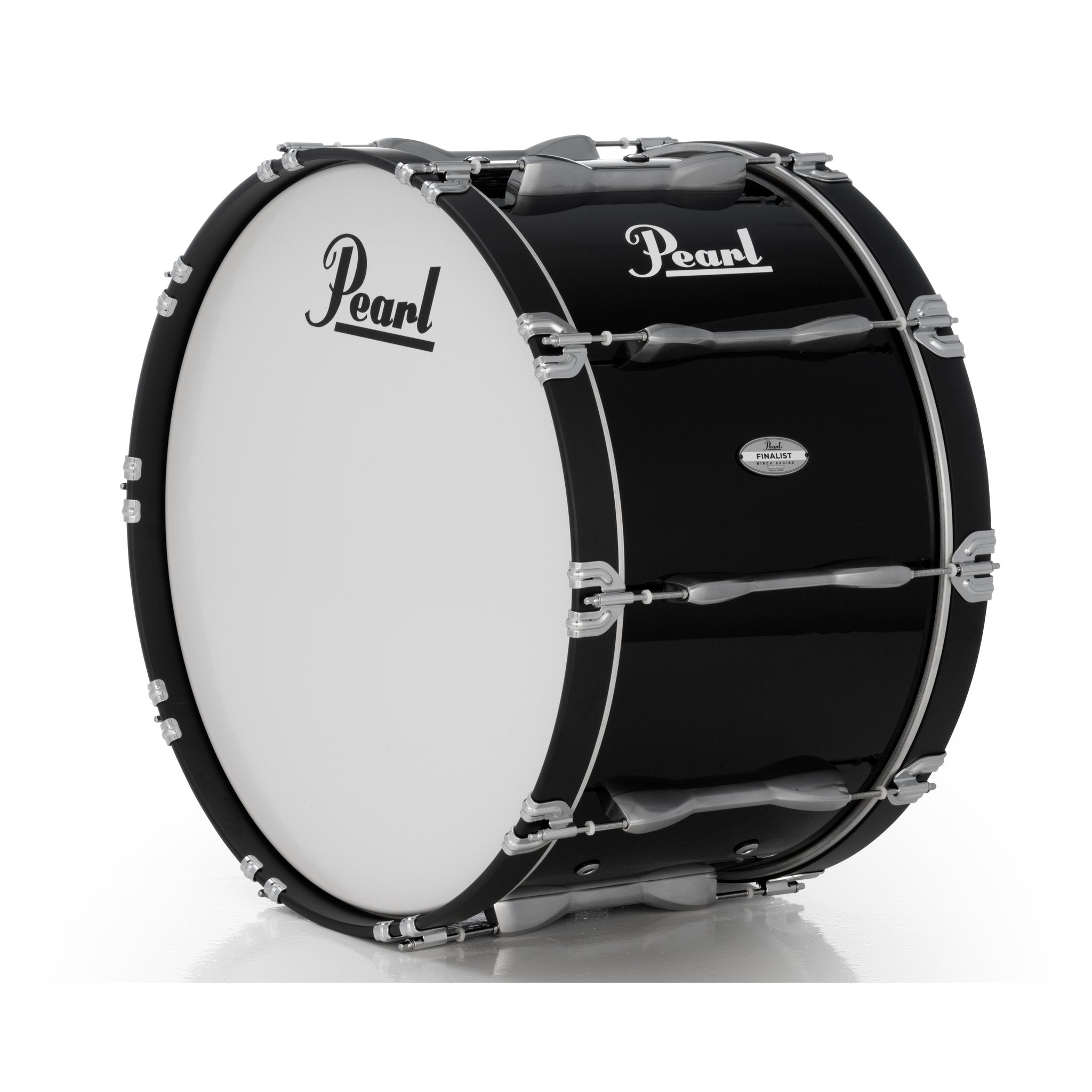 Pearl Finalist Birch Marching Bass Drum - 24" x 14" - Midnight Black - Image 2