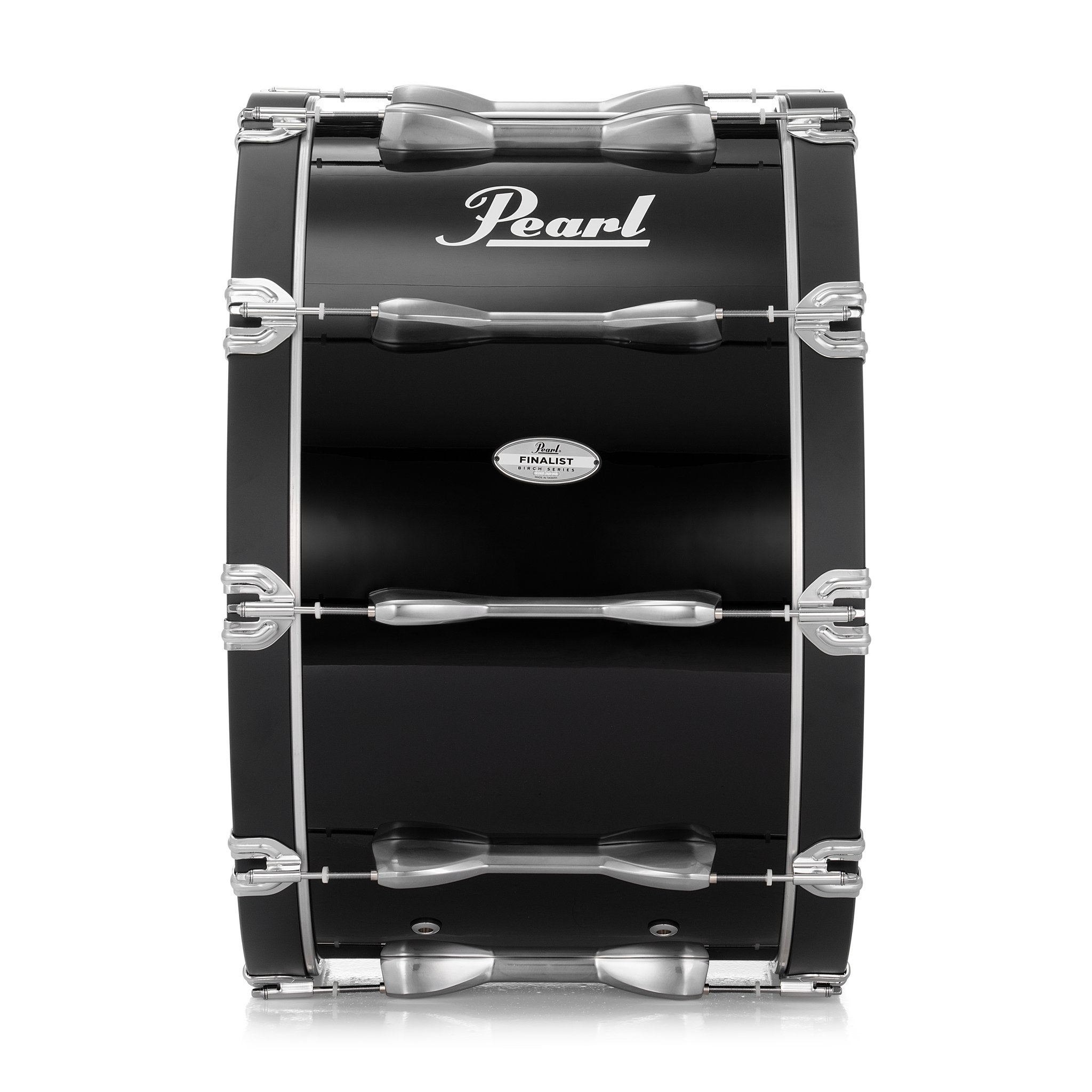 Pearl Finalist Birch Marching Bass Drum - 24" x 14" - Midnight Black - Image 3