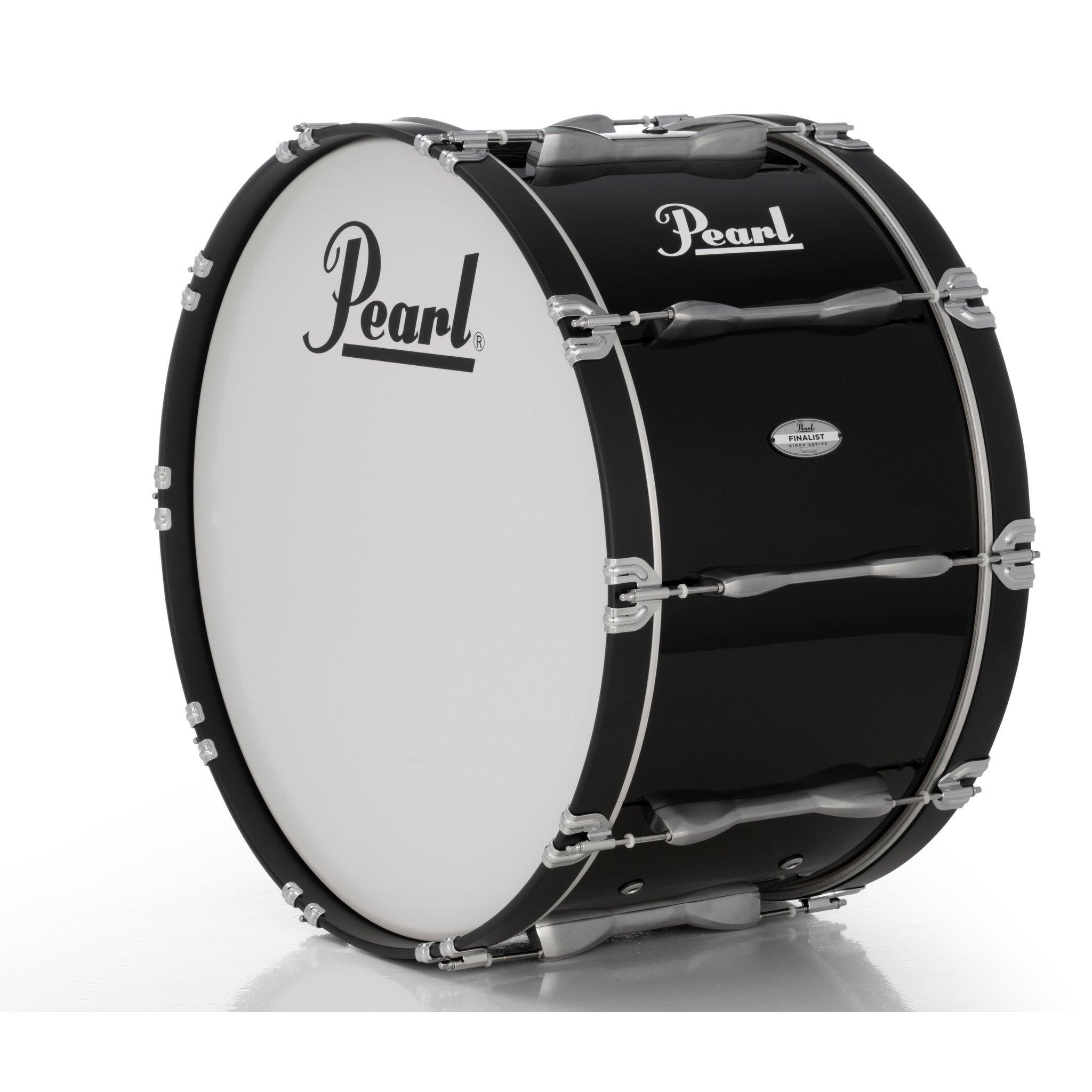 Pearl Finalist Birch Marching Bass Drum - 26" x 14" - Midnight Black - FBDB2614/A46 2
