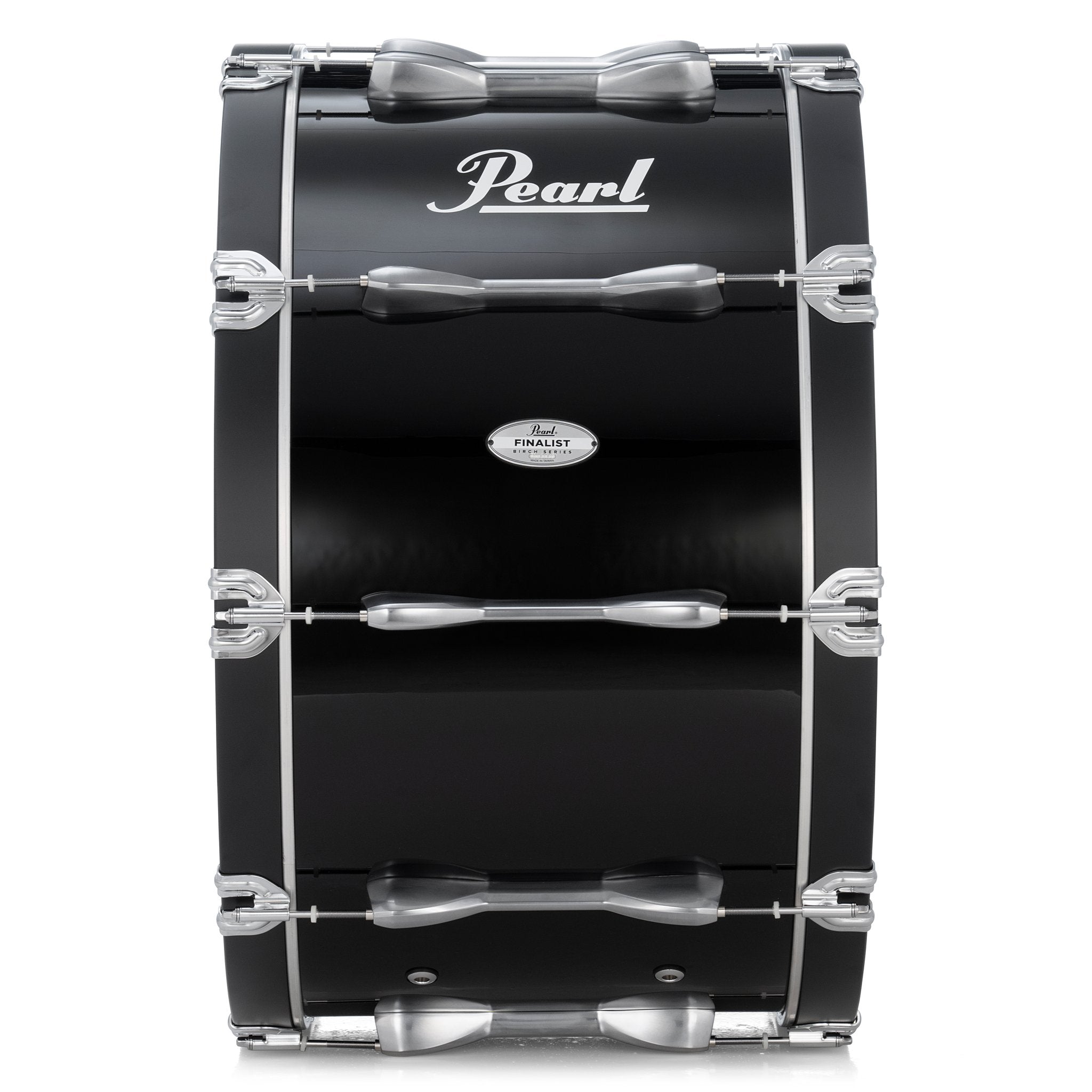 Pearl Finalist Birch Marching Bass Drum - 26" x 14" - Midnight Black - FBDB2614/A46 3