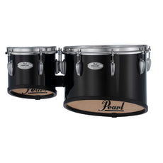 Pearl Finalist Birch Marching Duo Tenor Set with Mounts for CXS2 - 14"/8" - Midnight Black - Image 1