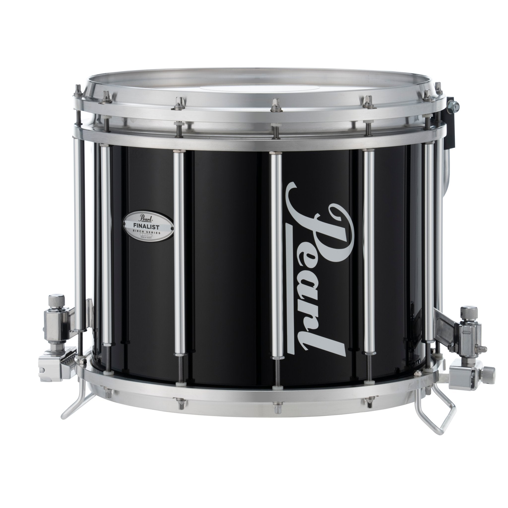 Pearl Finalist Birch Marching Snare Drum - 14" x 12" - Midnight Black - Image 2