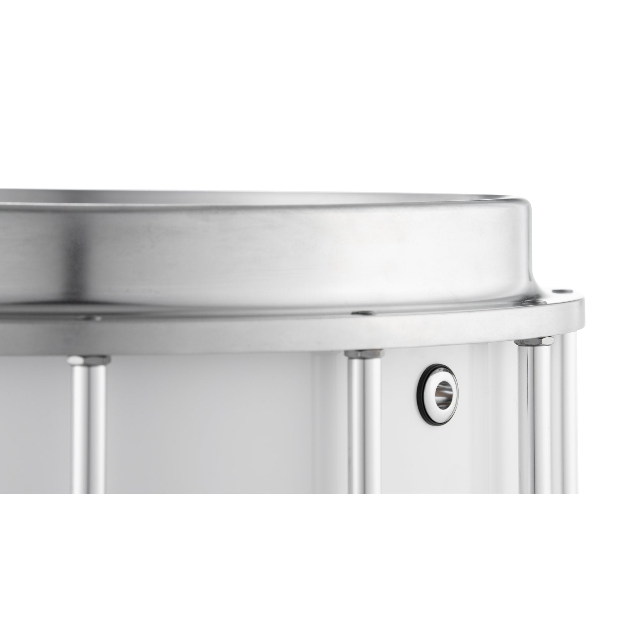 Pearl Finalist Birch Marching Snare Drum - 14" x 12" - Pure White - Image 10