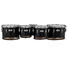 Pearl Finalist Birch Quint Marching Tenor Set - 6"/8"/10"/12"/13" - Midnight Black - Image 1