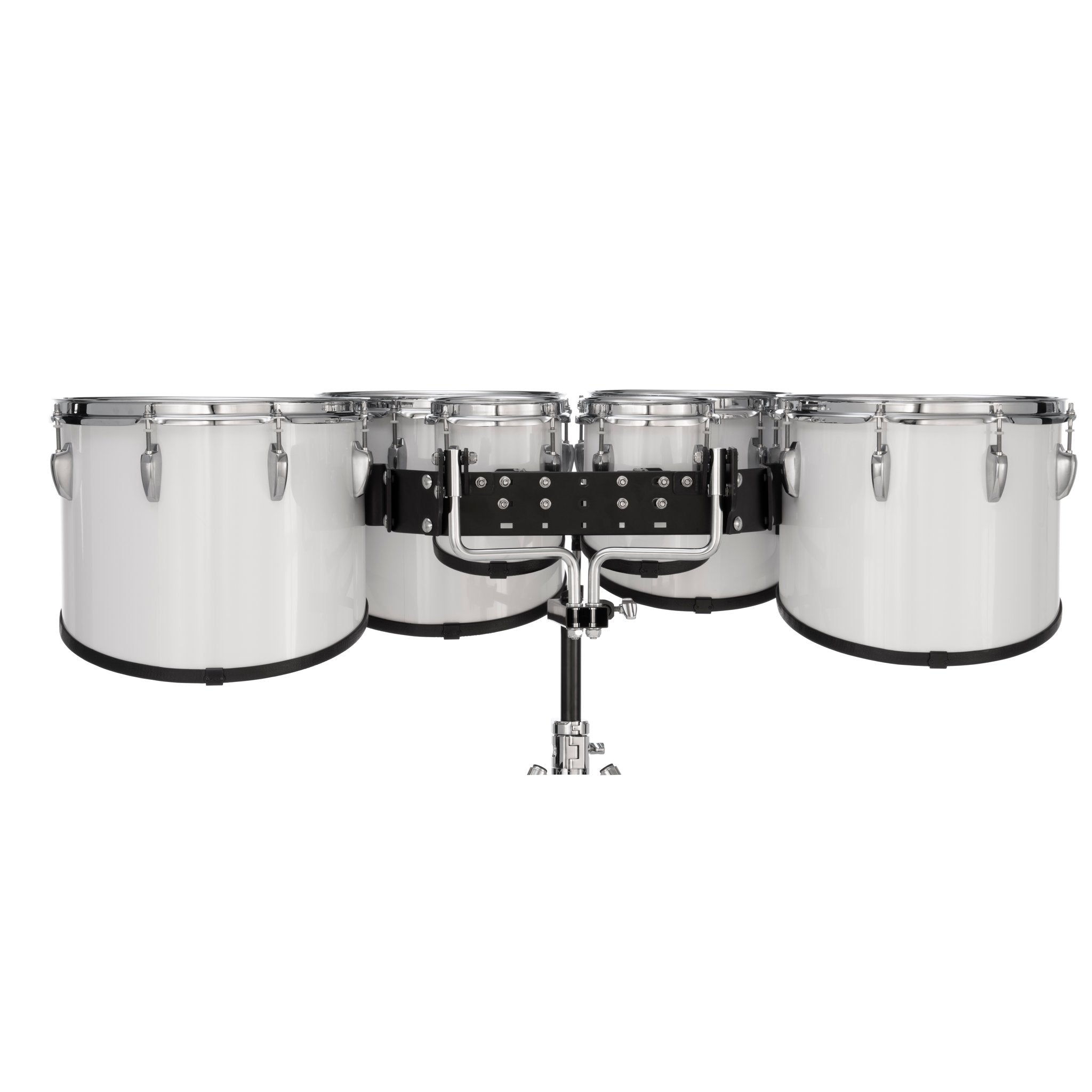 Pearl Finalist Birch Sextet Marching Tenor Set - 6"/6"/10"/12"/13"/14" - Pure White - Image 4