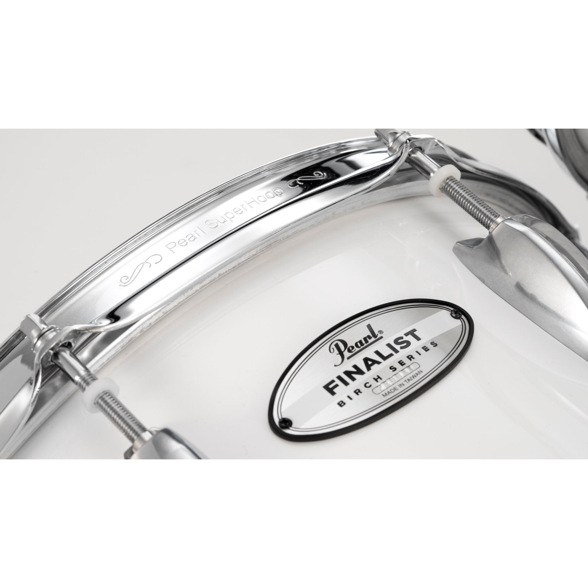 Pearl Finalist Birch Sextet Marching Tenor Set - 6"/6"/10"/12"/13"/14" - Pure White - Image 7