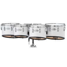 Pearl Finalist Birch Sextet Marching Tenor Set - 6"/6"/10"/12"/13"/14" - Pure White - Image 1
