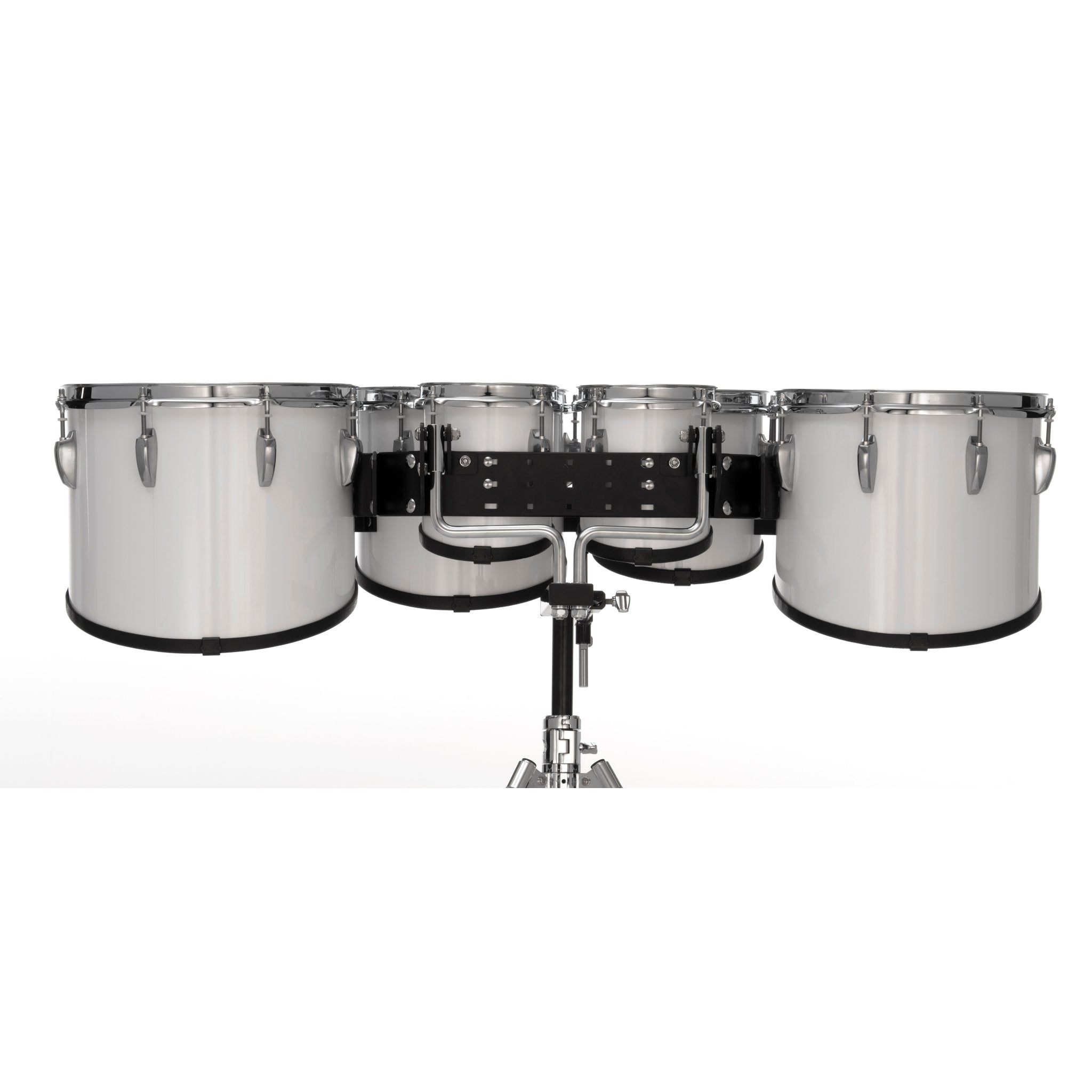 Pearl Finalist Birch Sextet Marching Tenor Set - 6"/6"/8"/10"/12"/13" - Pure White - Image 4
