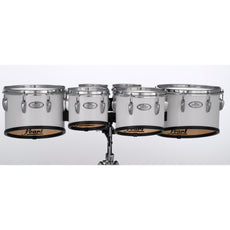 Pearl Finalist Birch Sextet Marching Tenor Set - 6"/6"/8"/10"/12"/13" - Pure White - Image 1