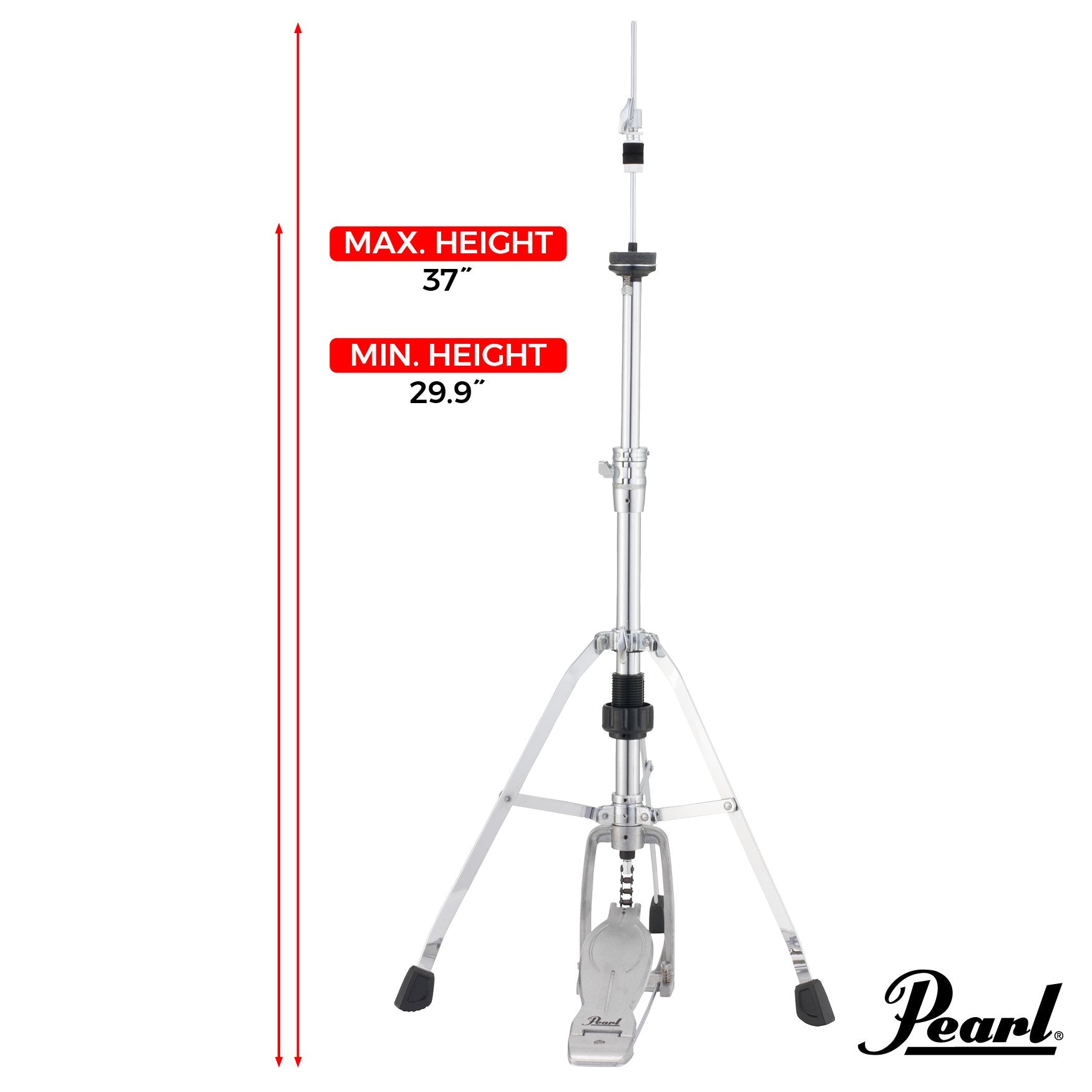 Pearl H1030S Single Braced Hi-Hat Stand - Image 5