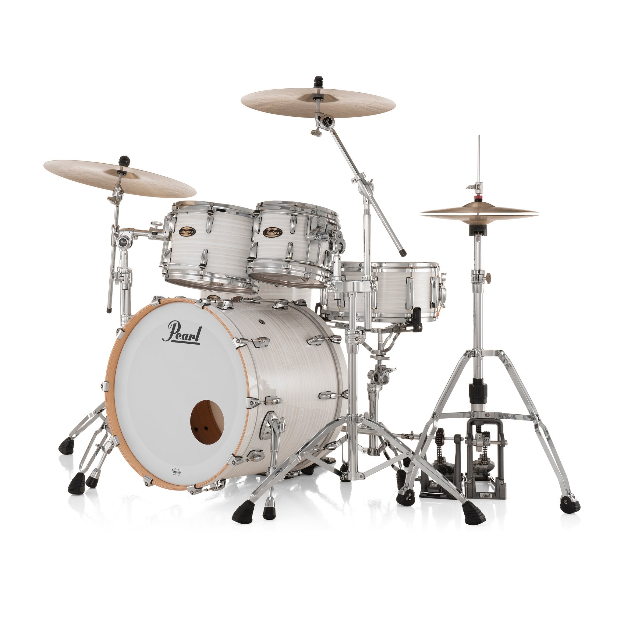 Pearl Masters Maple Gum 4-Piece Shell Pack with Gyrolock L Tom Mount - 22" Bass Drum - Image 3