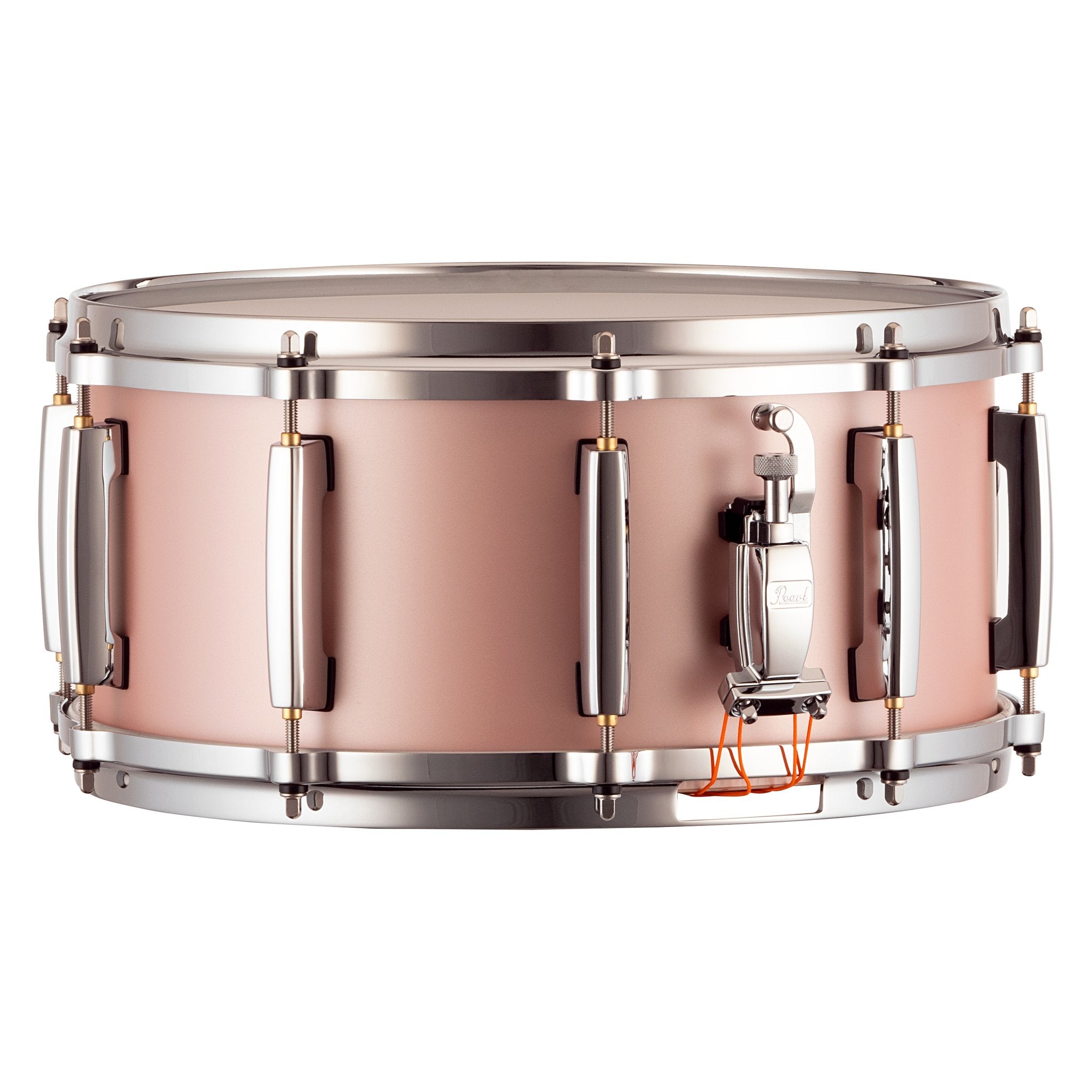 Pearl Masters Maple/Gum Snare Drum - 14" x 6.5" - Satin Rose Gold - Image 1