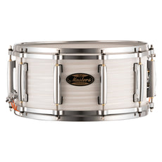 Pearl Masters Maple/Gum Snare Drum - 14" x 6.5" - White Ice Swirl - Image 1