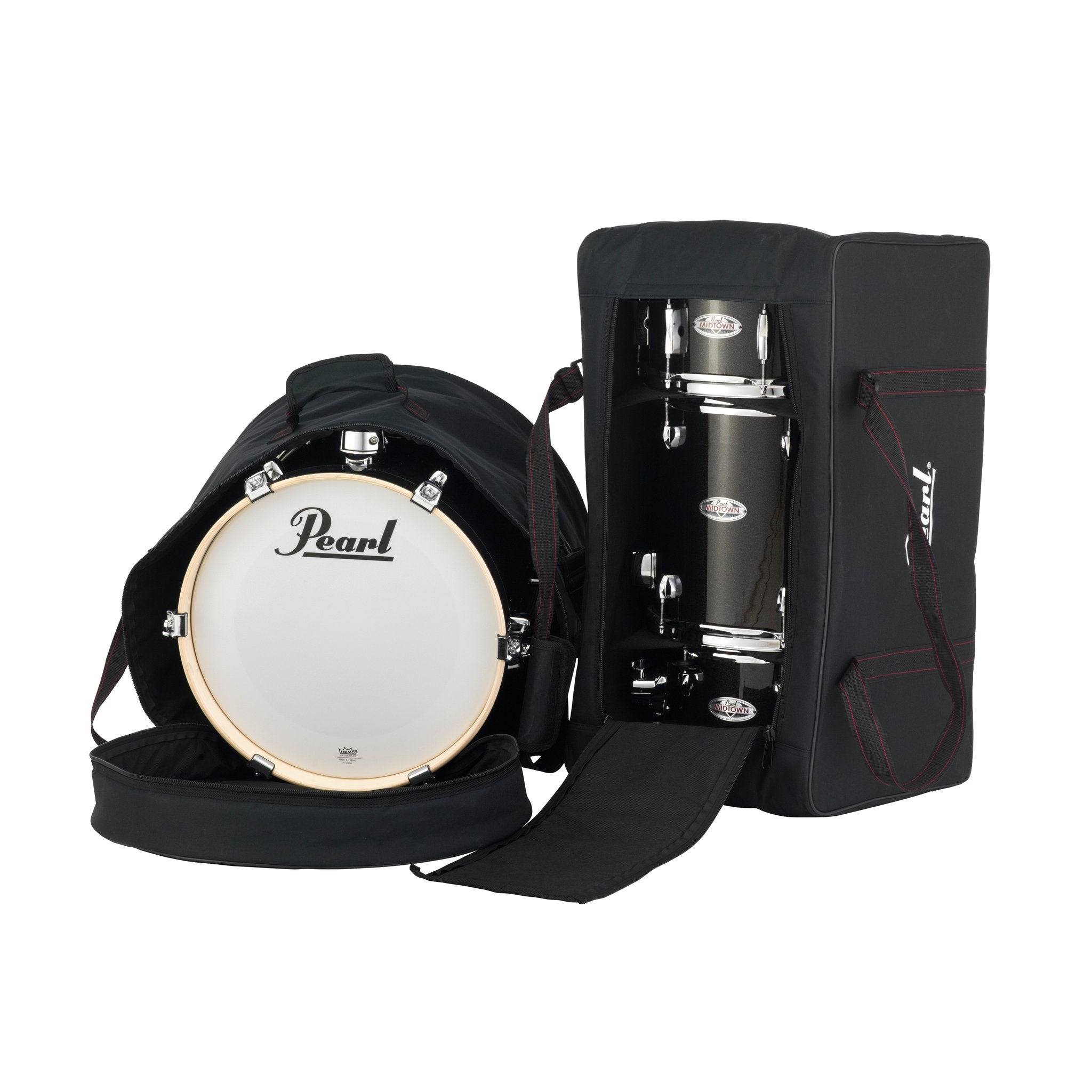 Pearl Midtown Black Drum Set Bag Set