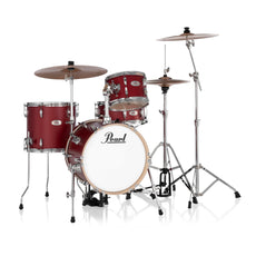 Pearl Midtown Compact 4-piece Drum Set with Hardware - 16" Bass Drum - Matte Red - Image 1