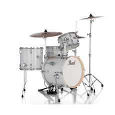 Pearl Midtown Compact 4-piece Drum Set with Hardware - 16" Bass Drum - Pure White - Image 4