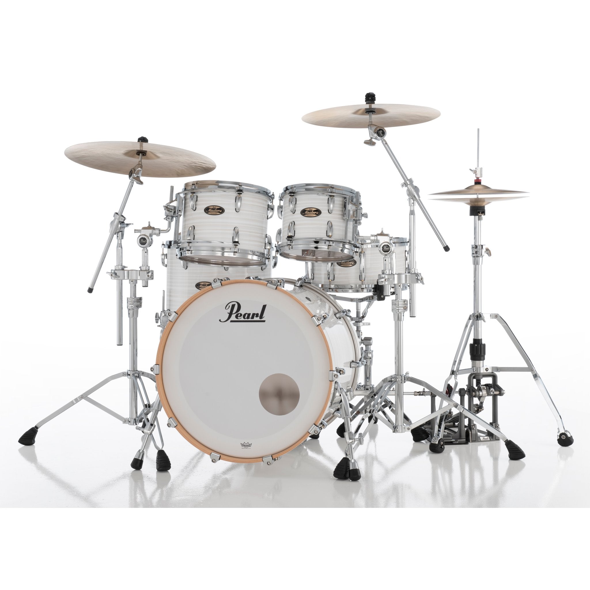 Pearl Masters Maple Gum 4-Piece Shell Pack with Gyrolock L Tom Mount - 22" Bass Drum - Image 1