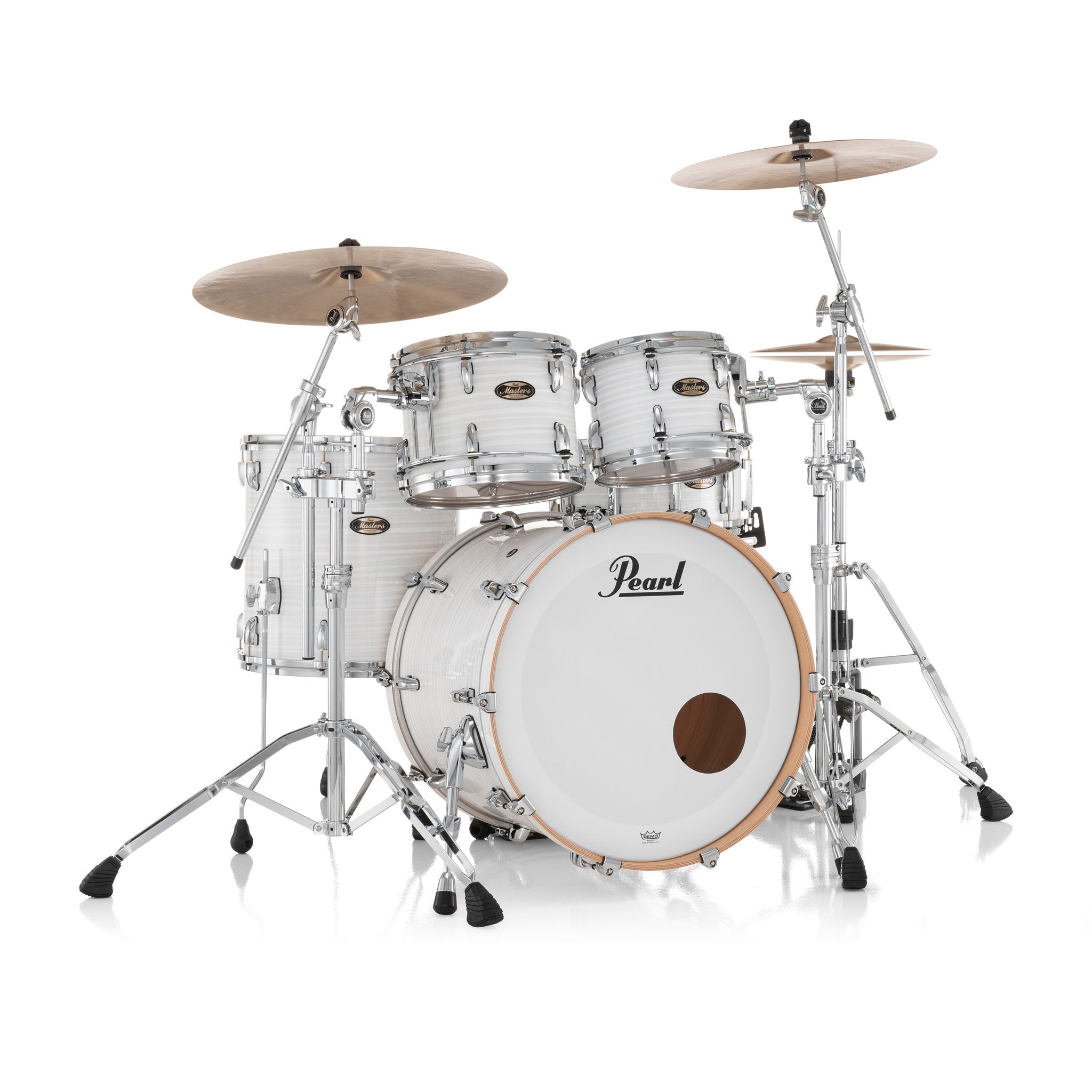Pearl Masters Maple Gum 4-Piece Shell Pack with Gyrolock L Tom Mount - 22" Bass Drum - Image 2
