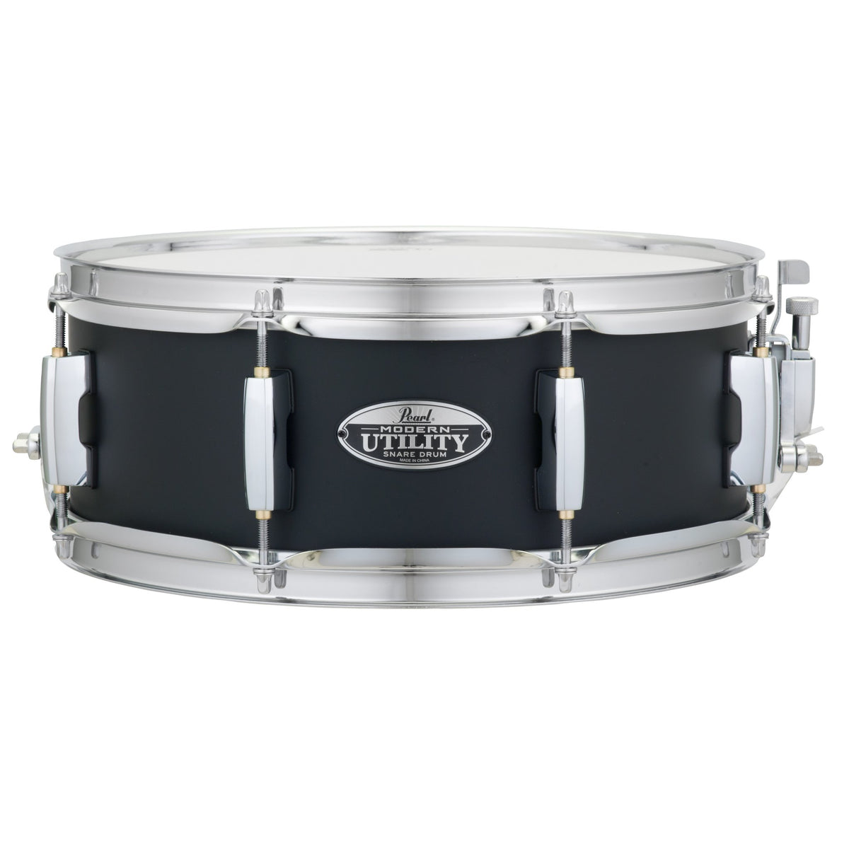 Pearl Modern Utility Maple Snare Drum - 13" x 5" - Satin Black - Image 1