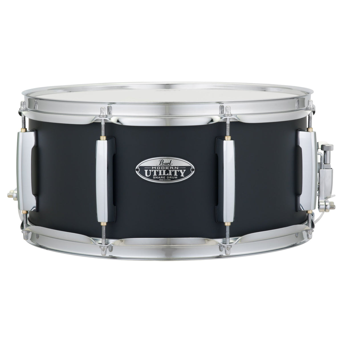 Pearl Modern Utility Maple Snare Drum - 14" x 6.5" - Satin Black - Image 1