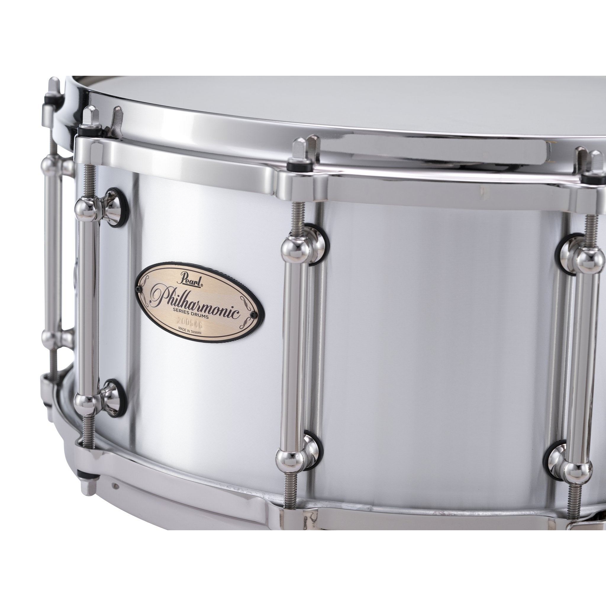 Pearl Philharmonic Cast Aluminum Concert Snare Drum - 14" x 6.5" - Image 3