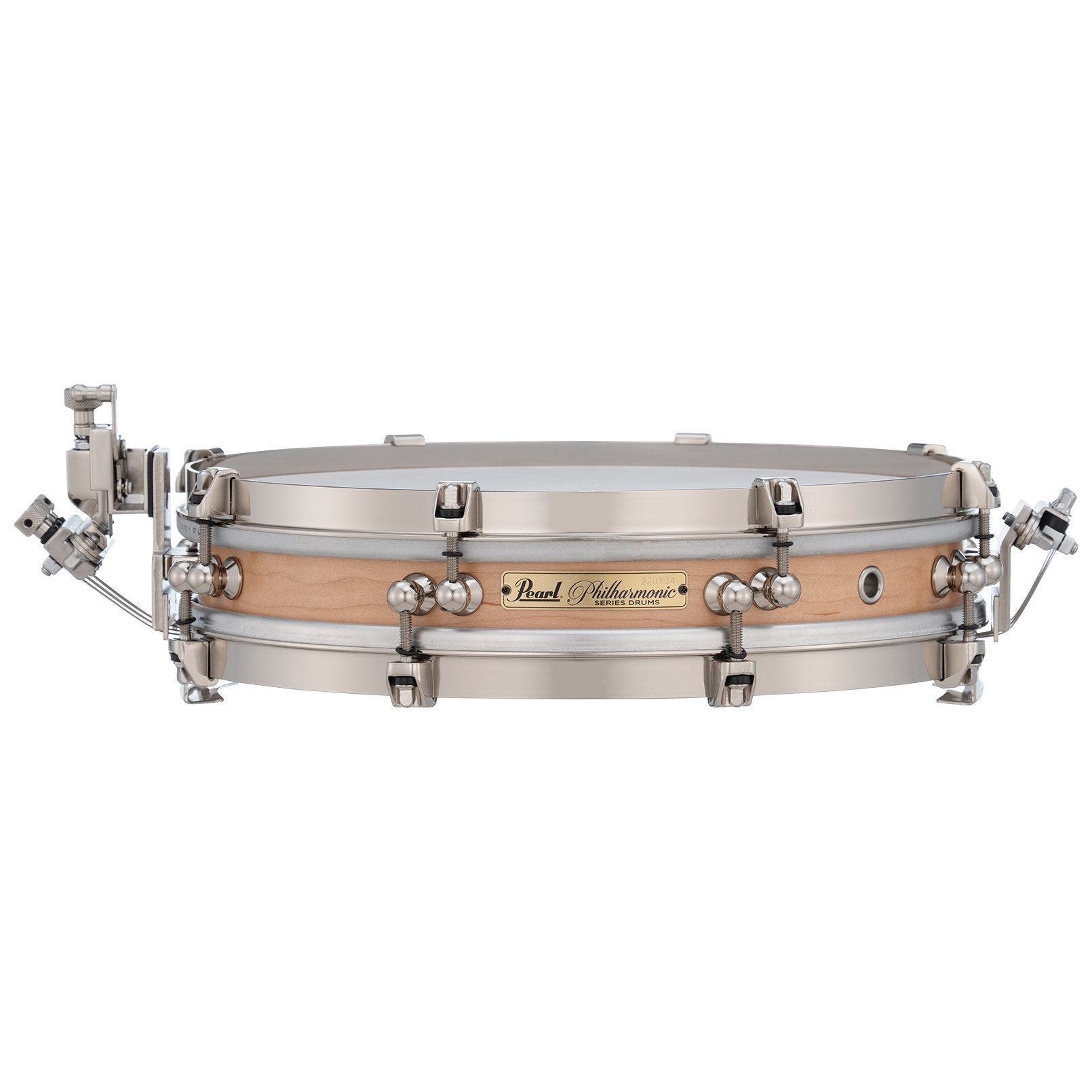 Pearl Philharmonic Concert Snare Drum - Pancake Solid Shell Cherry 13x2.5, 45 Degree Bearing Edge PEA-PHSC1325/N1000