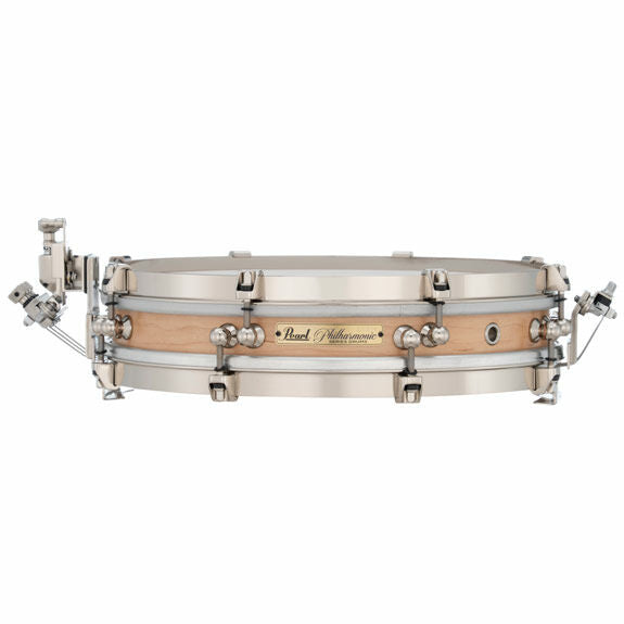 Pearl Philharmonic Concert Snare Drum - Pancake Solid Shell Maple 13x2.5, Rounded Bearing Edges