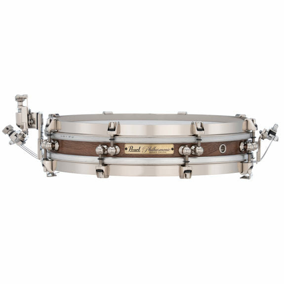 Pearl Philharmonic Concert Snare Drum - Pancake Solid Shell Walnut 13x2.5, 45 Degree Bearing Edges