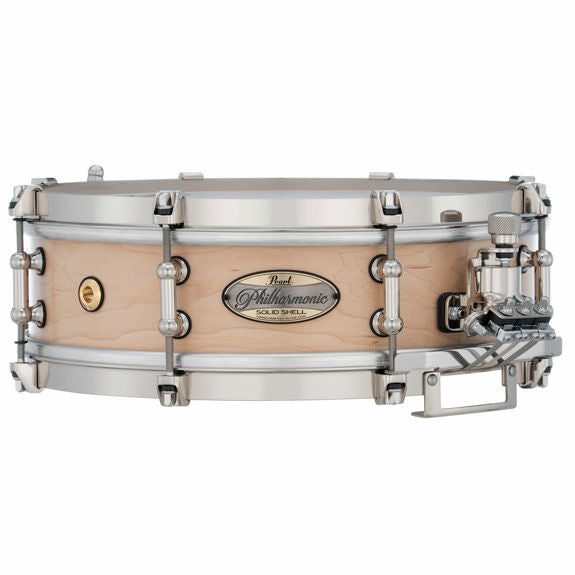 Pearl Philharmonic Concert Snare Drum - Solid Shell Maple 13x4, Rounded Bearing Edges