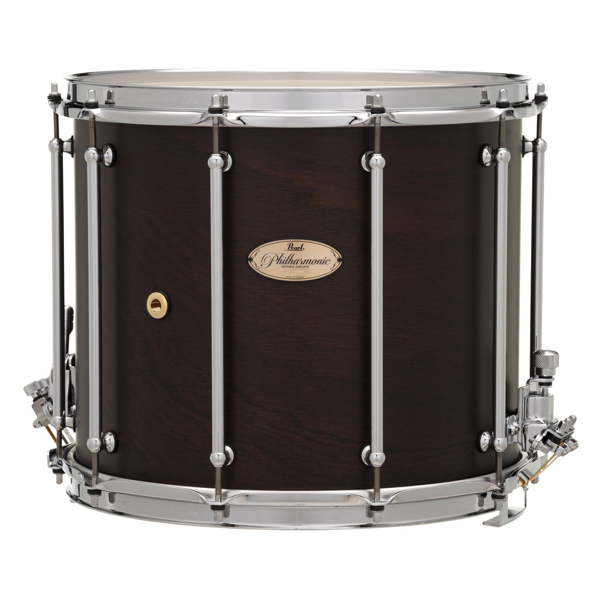 Pearl Philharmonic Field Drum Mahogany Shell Matte Walnut Finish - 14x12 - Image 1