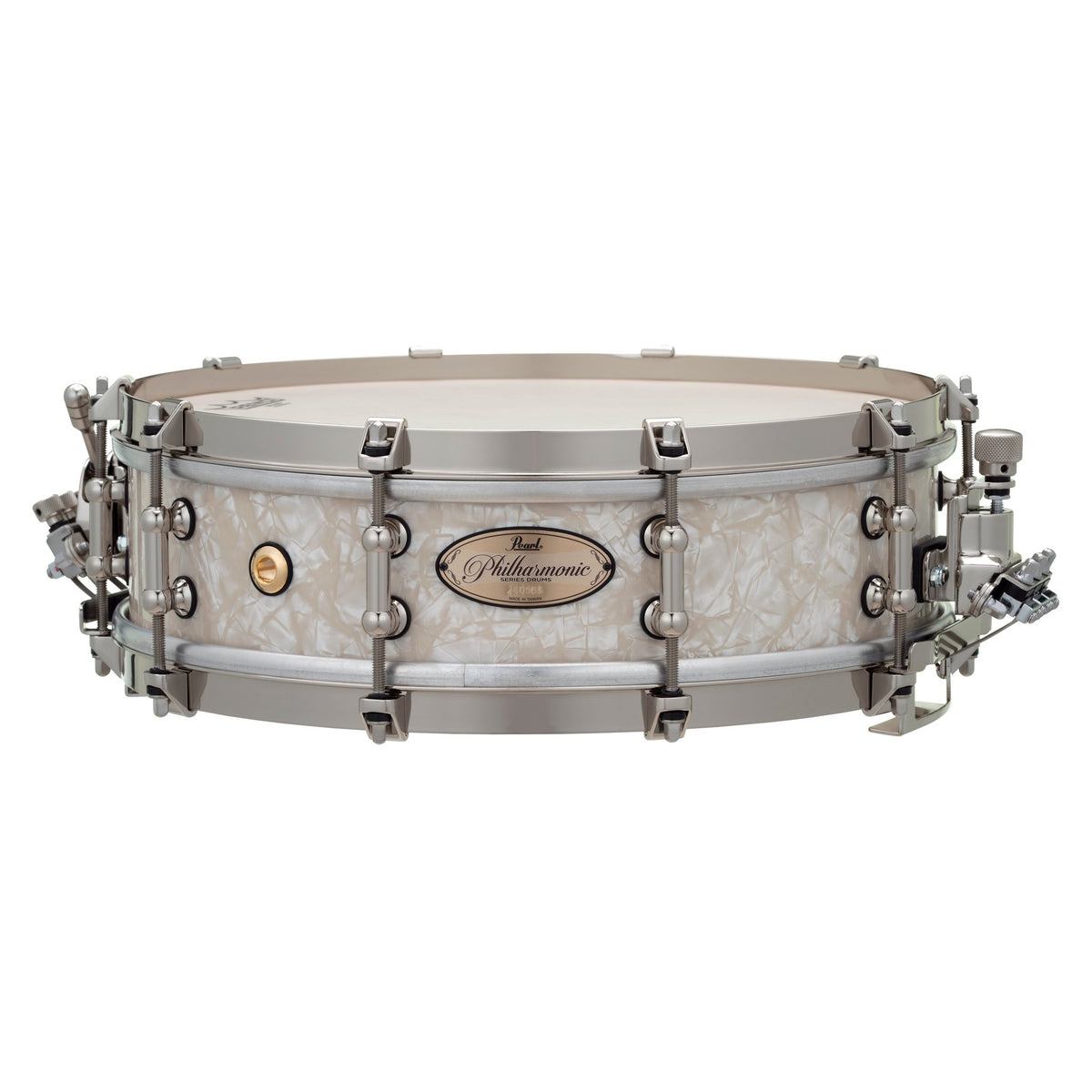 Pearl Philharmonic Maple Concert Snare Drum - 14" x 4" - Nicotine White Marine Pearl - Image 1