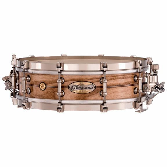 Pearl Philharmonic Concert Snare Drum - Solid Shell Ash 14x4, Fully Rounded Bearing Edges, Kingwood Center Inlay