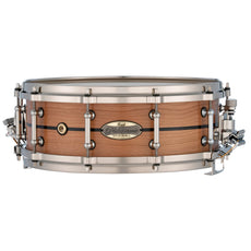 Pearl Philharmonic Solid Shell Cherry Concert Snare Drum - 14" x 5" - Fully-Rounded Bearing Edges - Ebony Single Inlay - Image 1