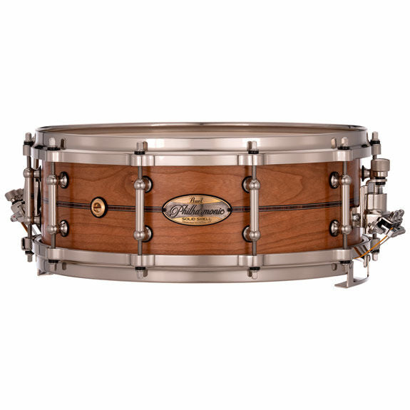 Pearl Philharmonic Concert Snare Drum - Solid Shell Cherry 14x5, Fully Rounded Bearing Edges, Natural (No Inlay)