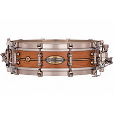 Pearl Philharmonic Solid Shell Cherry Concert Snare Drum 14x4 Fully Rounded Bearing Edges Boxwood-Rose Single Inlay PHSC1440R/N1006