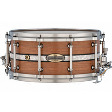 Pearl Philharmonic Solid Shell Cherry Concert Snare Drum 14x6.5 Fully Rounded Bearing Edges Duoband Ebony Marine Inlay PHSC1465R/N1003