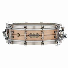 Pearl Philharmonic Concert Snare Drum - Solid Shell Maple 14x4, 45 Degree Bearing Edges, Nicotine White Marine Inlay