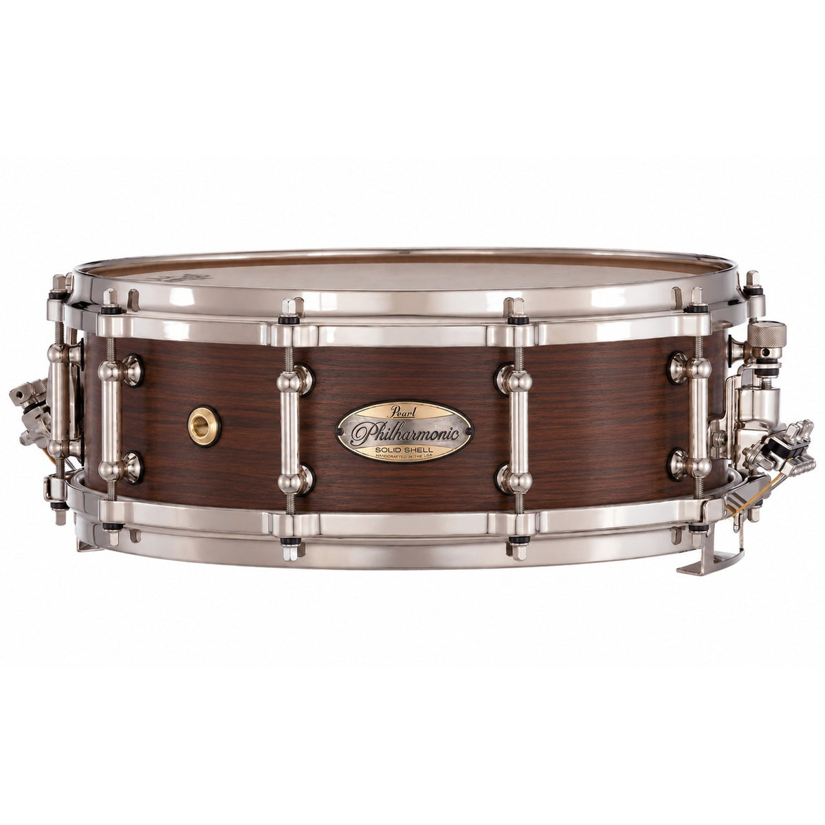 Pearl Philharmonic Solid Shell Rosewood Snare Drum 14" x 5" 45 Degree Bearing Edge No Inlay PHSR1450/N1000