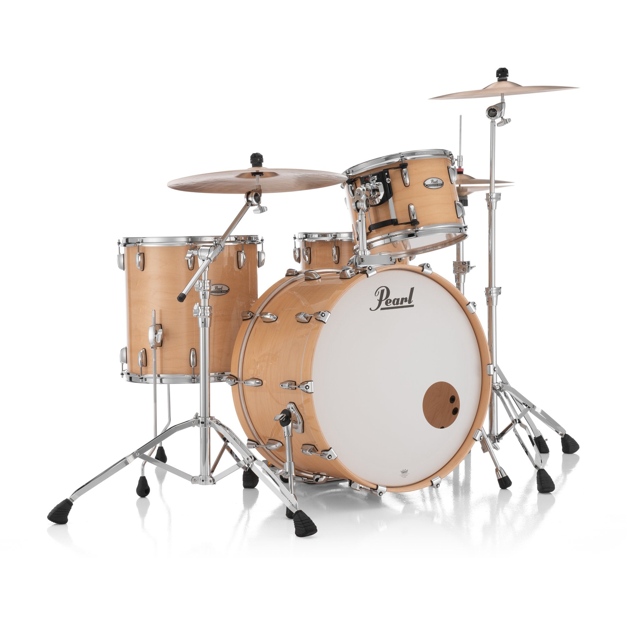 Pearl Professional 3-piece Maple Drum Set Shell Pack - 24" Bass Drum - Natural Maple - Image 3
