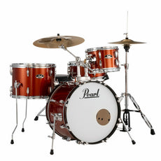 Pearl Roadshow Bop Kit Drum Set with Cymbals - Burnt Orange Sparkle Incudes HW, Throne