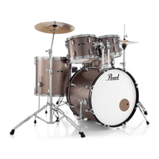 Pearl Roadshow 5-piece Drum Set with Hardware and Cymbals - 20" Bass Drum - Bronze Metallic - Image 1