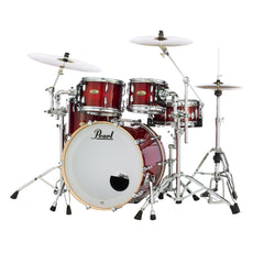 Pearl Session Studio Select 4-piece Drum Set Shell Pack - 22" Bass Drum - Antique Crimson Burst - Image 1